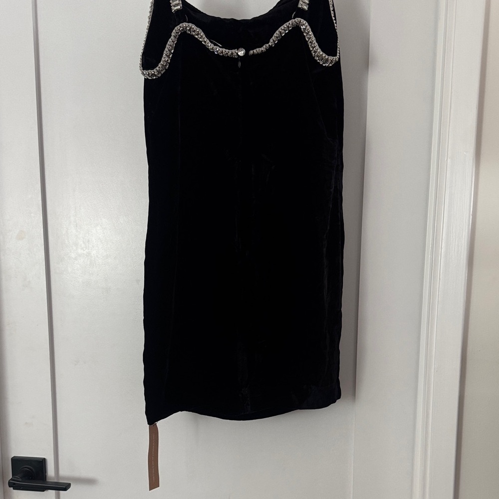 Reformation pia velvet rhinestone dress size 8 NWT - Picture 4 of 8